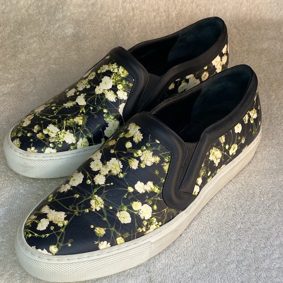 Givenchy Paris Graphic Floral Slip-On Sneakers in Leather (EU 39.5 / US 9.5) - Picture 3 of 7